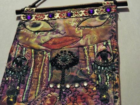 Material Mondays - Jewel - Mixed media wall hanging -