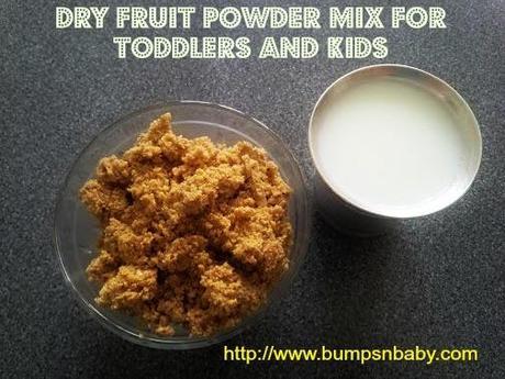 home made dry fruit powder mix for toddlers and kids