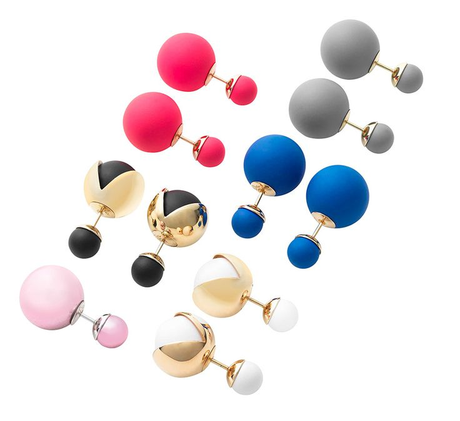 Double-Sided Earrings: Go Trendy this Holiday Season