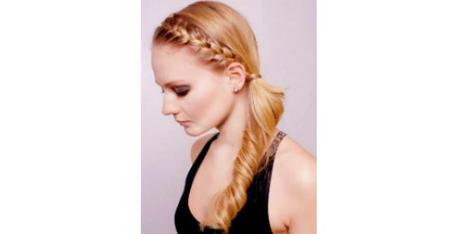 Twisted Side Ponytail with Braided Headband