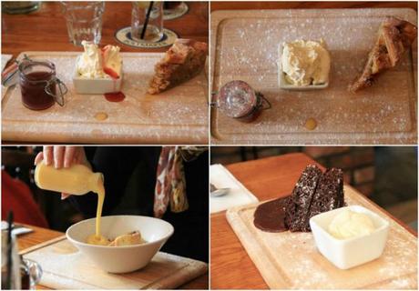 Desserts at the Brown Cow, Bingley