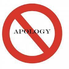 No apology