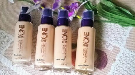 Oriflame The One Illuskin Foundation SPF 20 Review, Swatches & Application