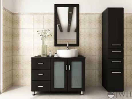 Asymmetrical Modern Bathroom Vanity