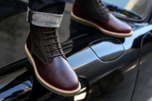 Leather winter shoes