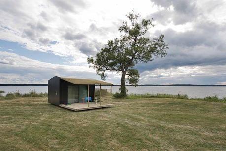 Tiny prefab cabin in Sweden