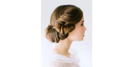 Vintage Folded Updo with Twisted Sides