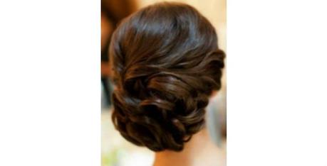 Black Hair Updo with Curls and Waves