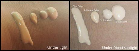 Oriflame The One Illuskin Foundation SPF 20- shade (Olive Beige , Natural Beige, Porcelain, Nude Pink) Review, Swatches & FOTD