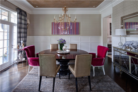 Chic and glamorous interiors by two different Chicago designers