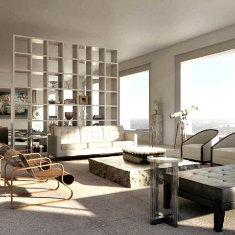 $80 million New York City Penthouse New York city living room