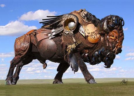 The Incredible Scrap Metal Sculptures by John Lopez