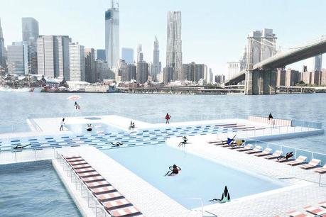 Plus Pool design for a floating public swimming pool by PlayLab and Family New York architects