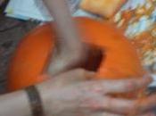 Carving Very First Pumpkin
