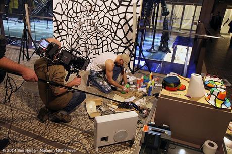 Fans of Flanders reporting FLesh and Acrylic project by Ben Heine in Science Museum