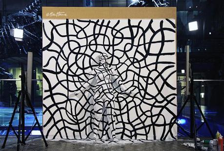 peinture acrylique - flesh and acrylic by ben heine 