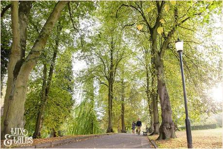 Engagement Shoot in Valley Gardens in Autumn | A couple have fun in the autumn leaves | Copyright Tux & Tales Photography