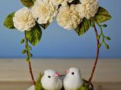 Wedding Cake Topper with Birds