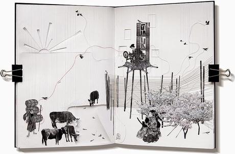 paper | book with hand cut detail