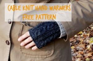 cable knit hand warmers_title image