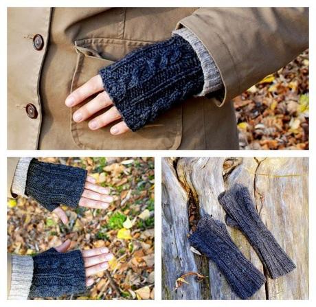 Cable Knit Hand Warmers | Free Pattern