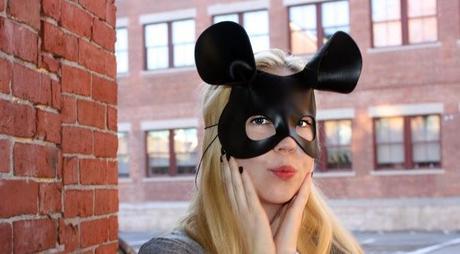 I'm a mouse duh, outfits, halloween, halloween costumes, leather masks, mean girls halloween, boston fashion, boston fashion blog, how to wear leather, how to wear leather leggings
