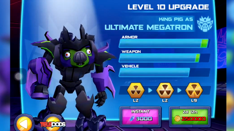 Angry Birds Transformers Ultimate Megatron