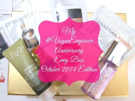 My #VogueEmpower Anniversary Envy Box October 2014 Edition