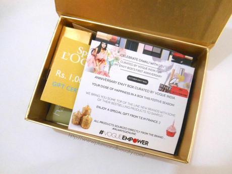 My #VogueEmpower Anniversary Envy Box October 2014 Edition