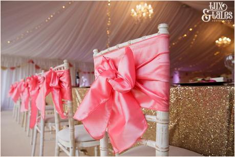 The Priory Cottages Wedding Photography Leeds - Pink Peach Fuschia & gold Details