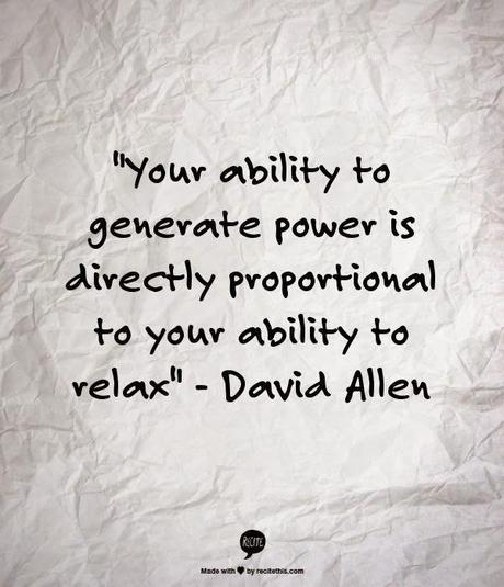 Relaxing costs nothing  but time