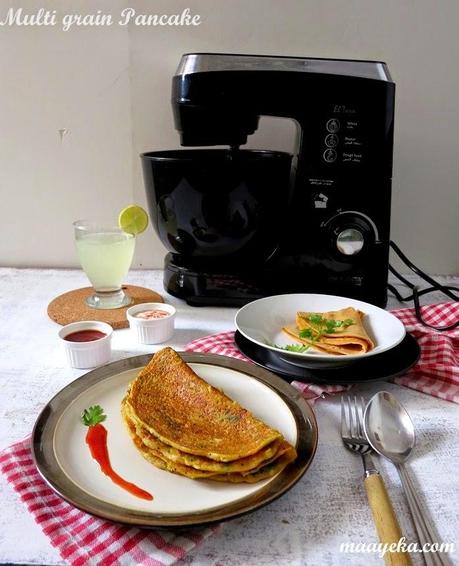 Multi Grain Veggie Pancakes | Elekta Stand Mixer Product Review