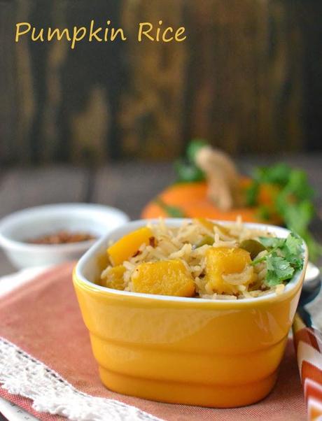 Pumpkin Rice for Thanksgiving (Arroz con Calabaza -- Vegan Recipe)
