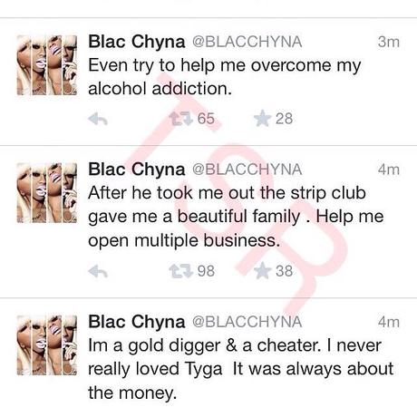 Tyga Hacks Blacc Chyna Twitter