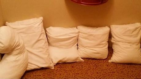 Our Pillows All Lined Up