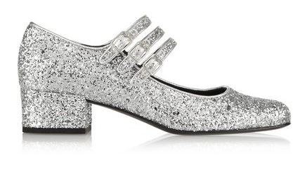 saint laurent glitter shoes