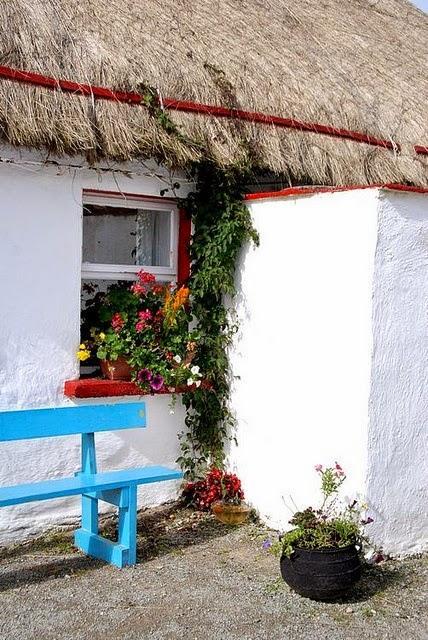 Irish Thatched Roof Cottages
