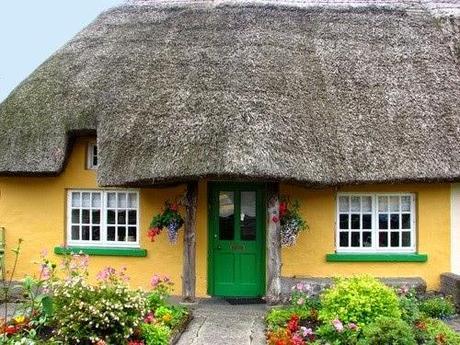 Irish Thatched Roof Cottages