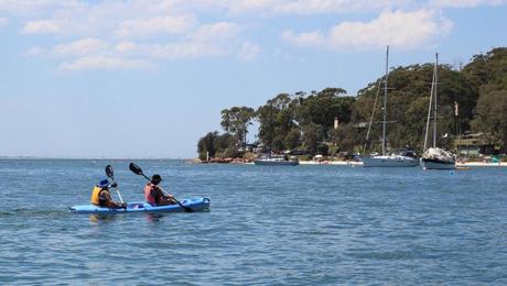 Shoal Bay Nelson Bay Holiday Boat Charter Dolphin Spotting Canoe