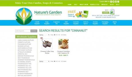 cinnanut results page