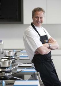 Nick Nairn's long-awaited Aberdeen Cook School will open it's doors this Wednesday (9th May) catering to a demand from would-be cooks from across the country. The £500,000 project is also providing a further jobs and tourism boost to the north-east of Scotland...Pictured Nick Nairn at his Cook School in Aberdeen..(Photo Ross Johnston / Newsline Scotland)..****NOTE: THESE PICTURES ARE FREE TO USE PR IMAGES, PLEASE CONTACT DEBBIE BYERS 07990570220 FOR FURTHER INFORMATION ****