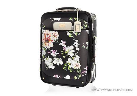 Pick Of The Day: River Island Black Floral Print Wheelie Suitcase