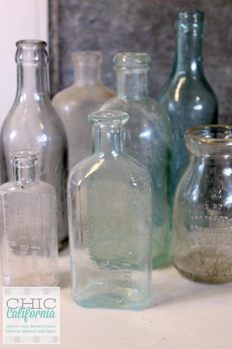 How to Layer Milk Paint glass bottles