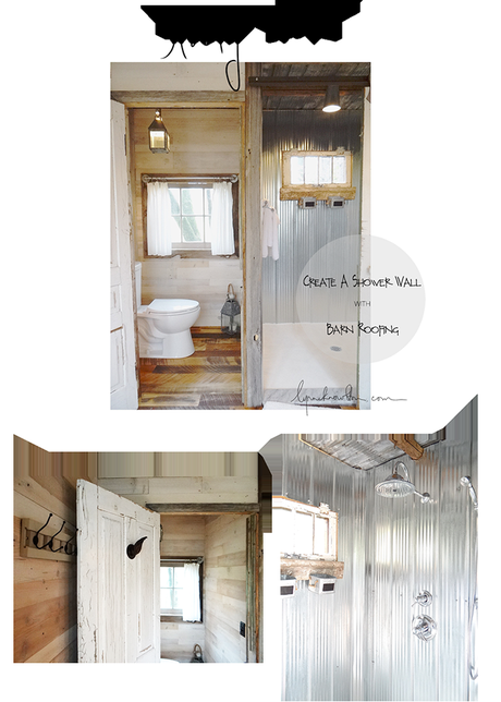 Great ideas on how to make a shower with tin! http://wp.me/p38cMm-48c