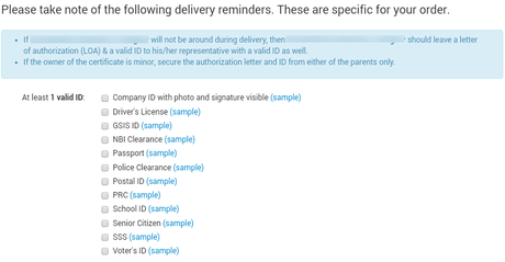 Valid ID List