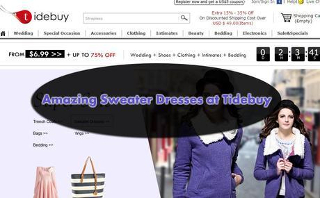Amazing Sweater Dresses at Tidebuy