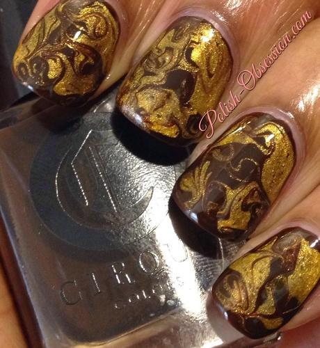 Fall Busy Girl Nails - Brown