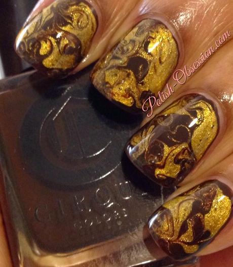 Fall Busy Girl Nails - Brown