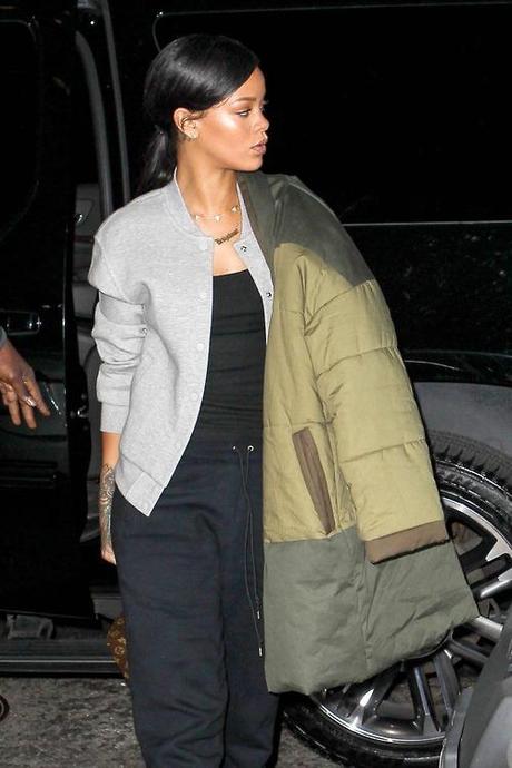 Rihanna Spotted At The Studio Recording R8
