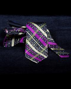 purple grey tie and pocket square  240x300 review mens fashion 